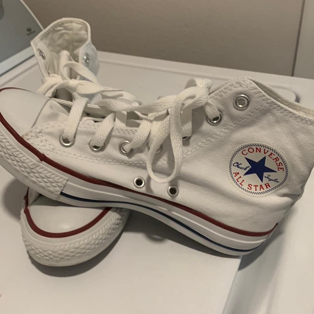 Converse all star bight tops. White. Size 6.5